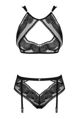 Комплект Obsessive Allastia 2-pcs set black S/M SX2577 фото