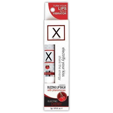 Стимулирующий бальзам для губ унисекс Sensuva &ndash; X on the Lips Cherry с феромонами, вишня SO4463 фото