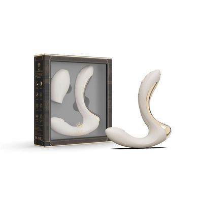 Вібратор-пульсатор з вакуумною насадкою Zalo &ndash; Talis G-Spot PulseWave Vibrator Ivory White SX0714 фото
