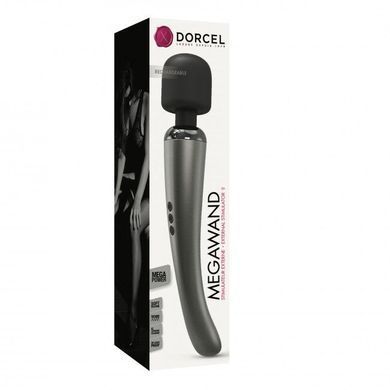 Потужний вібромасажер Dorcel Megawand Chrome Silver який перезаряджається, 160 режимів SO5529 фото