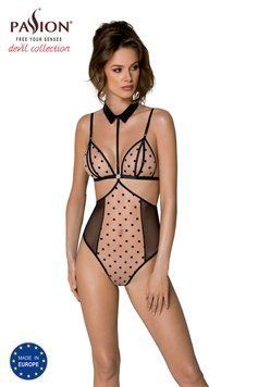 Боді Passion DOMINICA BODY S/M, beige SO8425 фото