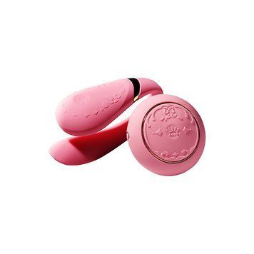 Смартвибратор для пар Zalo &mdash; Fanfan set Rouge Pink, пульт ДУ SO6672 фото