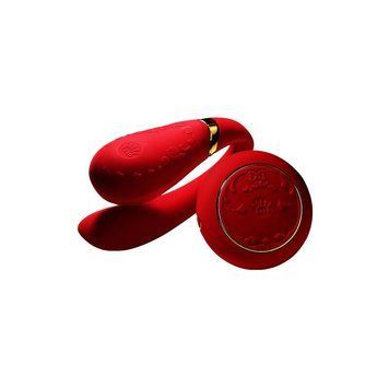 Смартвибратор для пар Zalo &mdash; Fanfan set Bright Red, пульт ДУ SO6673 фото