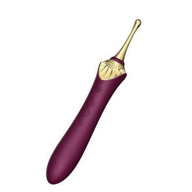 Мультифункциональный вибратор Zalo &mdash; Bess 2 Velvet Purple, 4 насадки, подогрев SO8237 фото
