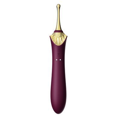 Мультифункциональный вибратор Zalo &mdash; Bess 2 Velvet Purple, 4 насадки, подогрев SO8237 фото