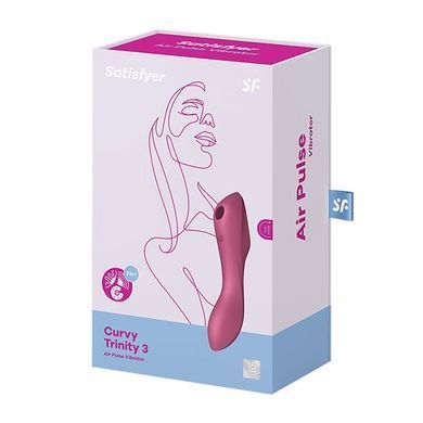 Вакуумный стимулятор с вибрацией Satisfyer Curvy Trinity 3 Red SO6117 фото