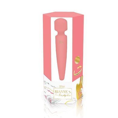 Вібромасажер Rianne S: Bella Mini Wand Coral, 10 режимів роботи, медичний силікон, подарункове паков SO3870 фото